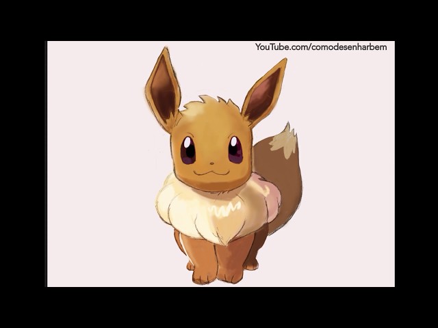 Desenhando Pokemon ) #DesenhandoEeveelution Desenho do Eevee #9