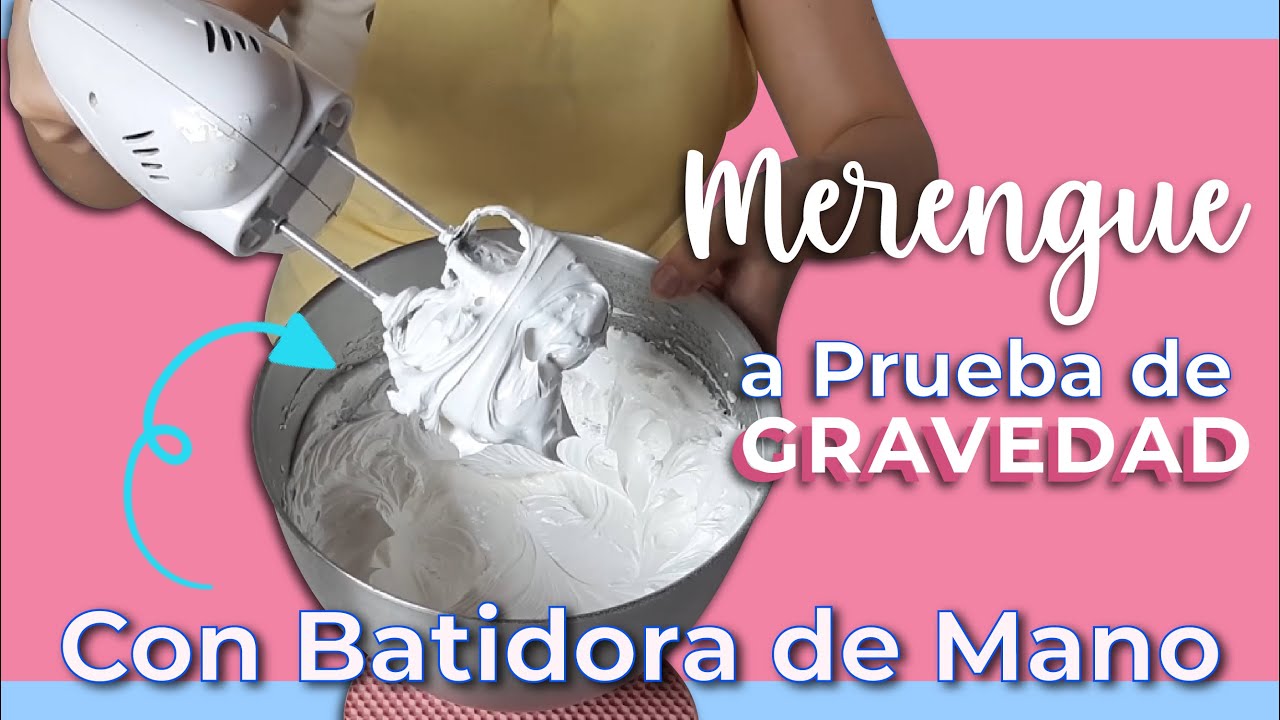 Merengue a Prueba de Gravedad con BATIDORA DE MANO - Merengue Resistente - Sarasellos