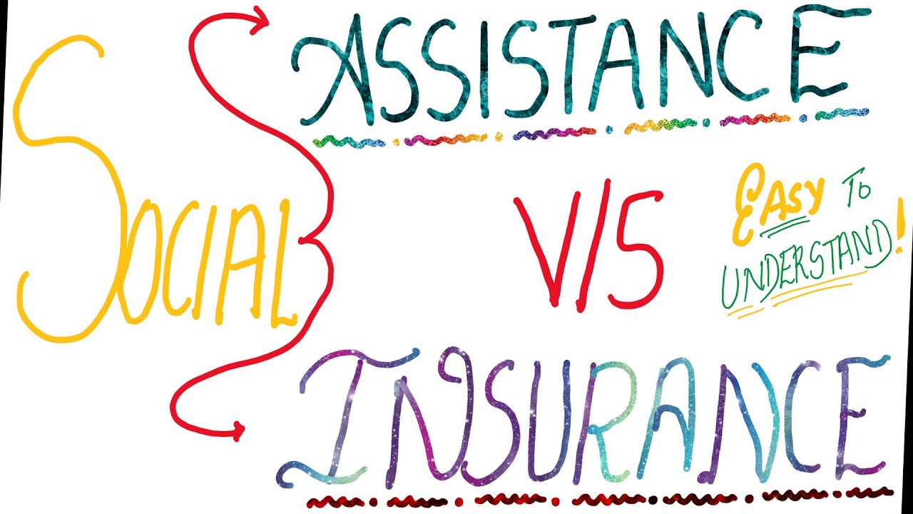 Difference between Social Assistance vs Social Insurance Social