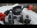 Big snow storm plowing with the 2020 suzuki  king quad part 1 