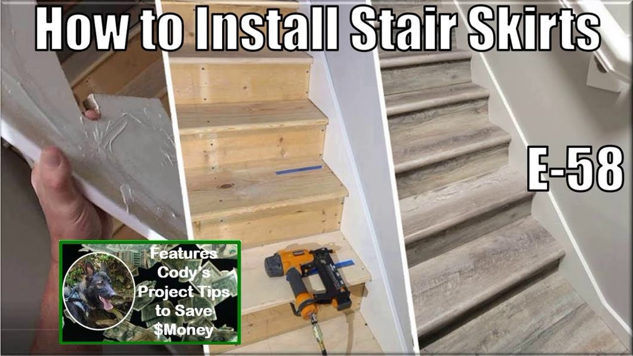 Staircase Renovation | New Skirt Board and Flooring | DIY Home Project -  YouTube