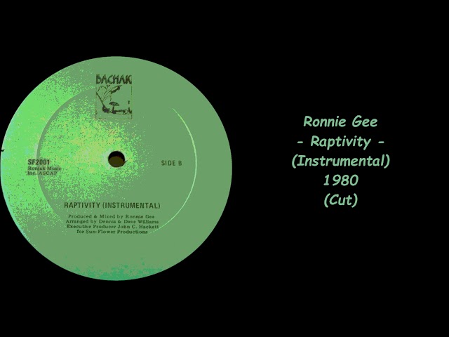 Ronnie Gee - Raptivity (Instrumental) - 1980 (Cut)