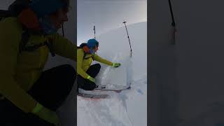 Snowpack Observation: Hand Shear Wind Slab
