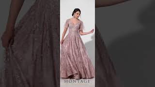 Ivonne D by Mon Cheri - 120D10 Embroidered Lace Pleated A-Line Gown