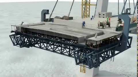 Quá trình thi công cầu bằng phương pháp đúc hẫng cân bằng