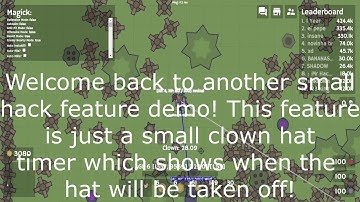 MooMoo.io: CLOWN HAT TIME TRACKER HACK! MILLISECOND PRECISION TIMES FOR SHAME HAT!