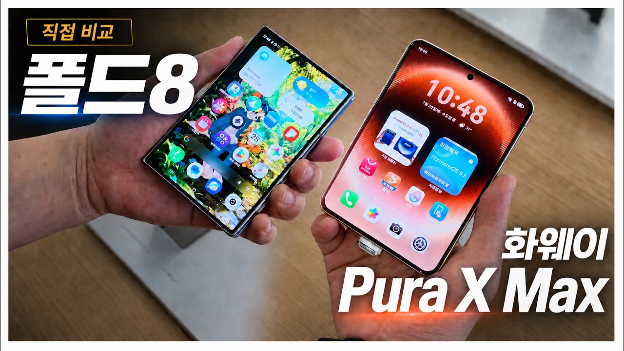 갤럭시 폴드8 vs 화웨이 Pura X Max 승자는? 중국현지 직원 반응