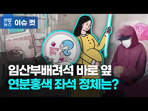 임산부석 옆 연분홍색 좌석의 정체는?…갈등 싣고 달리는 지하철/ 연합뉴스 (Yonhapnews)