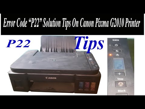 Error Code P22 Solution On Canon Pixma G 2010 P22 Error Solution Canon G Series Printer Youtube