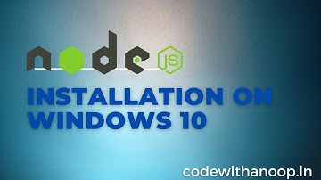 Node JS Installation on Windows for vue.js and vue cli