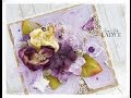 Mishmash Card Tutorial by Lady E with Petaloo Flowers