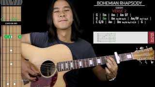 Bohemian Rhapsody Guitar Cover Acoustic - Queen 🎸 |Tabs   Chords|