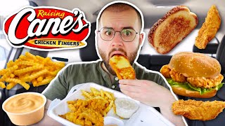 Eating Raising Cane's For The First Time EVER! Chicken Fingers MUKBANG