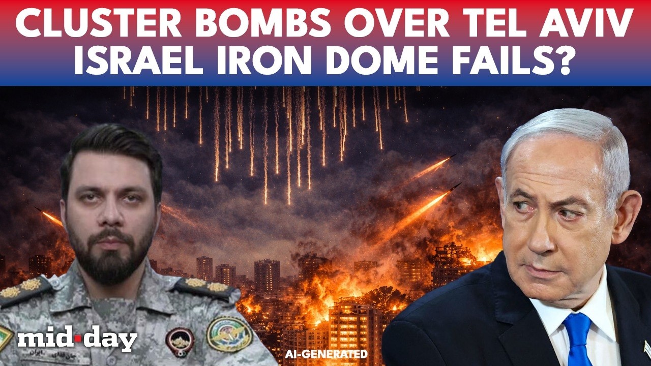 Iran's DEADLY Missiles ROCK Tel Aviv, Sirens BLAST As Cluster Bombs Barrage Shakes Israel