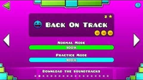 Back on Track 100% Complete (All Coins) l Geometry Dash l Full Gameplay