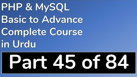 45 How to create files in PHP - PHP & MySQL Tutorial in Urdu (Basic to Advance)
