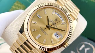 [ Nhận Order Zá Tốt ] Đồng hồ Rolex Day Date 228238 Vàng Champagne