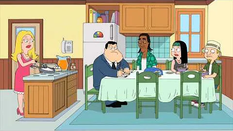 Cooking bitch Francine gets stabbed