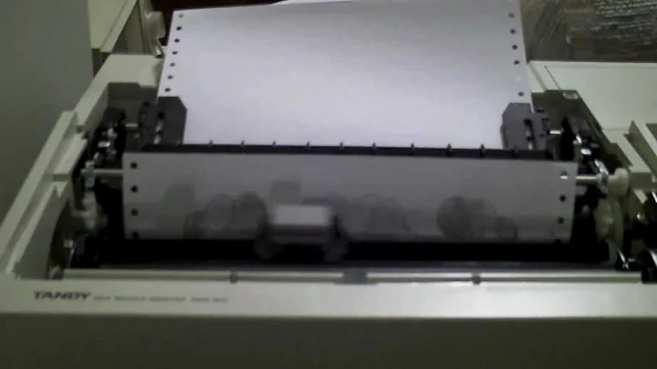 Tandy DMP 240 printer test