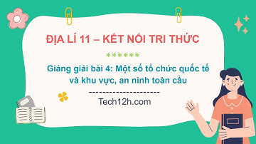 Giảng bài 4: Một số tổ chức quốc tế và khu vực, an ninh toàn cầu | Bài giảng Địa lí 11 KNTT