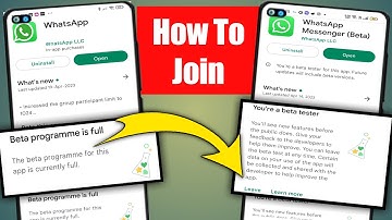 beta version kaise join kare | How to join beta version of whatsapp | Beta programme is full |  MS