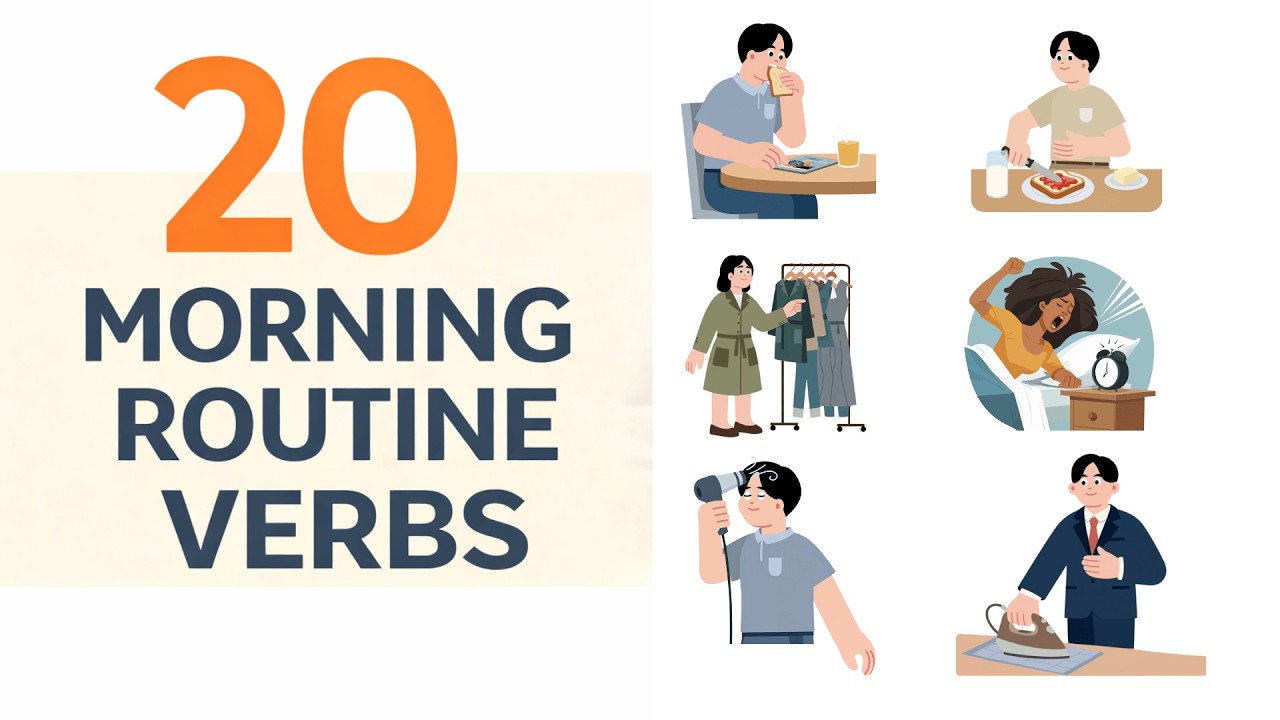 20 Morning Routine Verbs You Use Every Day