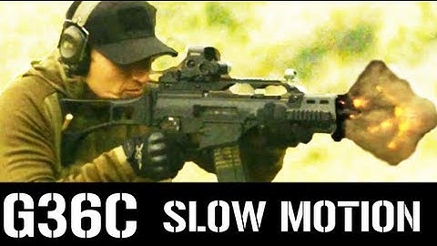 G36C Firing in Super Slow Motion