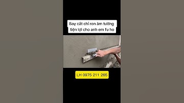 Bay cắt ron chỉ âm tường, cạnh vuông và tròn, gọn đẹp. #baycatron #amtuong #canhvuong #canhtron