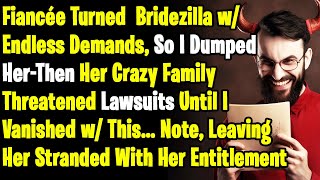 Fiance Turned Bridezilla  So I Broke Up, Now She & Her Family Is Threatening To Sue Me & My Family