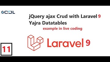 (11) jQuery Datatable in Laravel | jQuery ajax Crud with Laravel Datatable