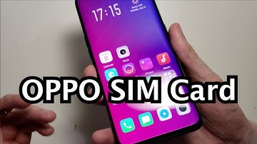 Oppo Find X SIM Card How to Insert or Remove