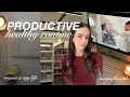 Productive Healthy Routine 𝜗𝜚 Selfcare Habits Organize My Life Girl Talk Journal Study Time 
