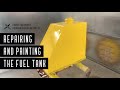 I Bought the Cheapest Excavator I Could Find (Part 3) // Repairing and Painting the Fuel Tank