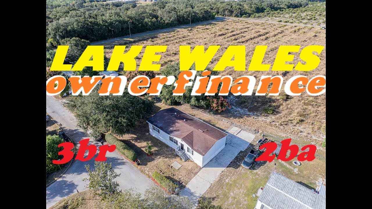 Lake Wales OWNER FINANCE 3br, 2ba newer manufactured home on own land