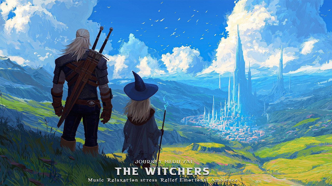 The Witcher's Journey Medieval | Fantasy Music for Relaxation Stress Relief Epic Emotional Ambience