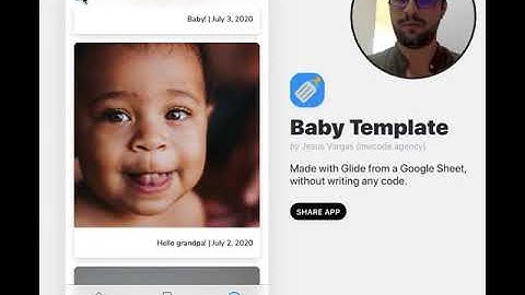 Baby App -  Glide Apps