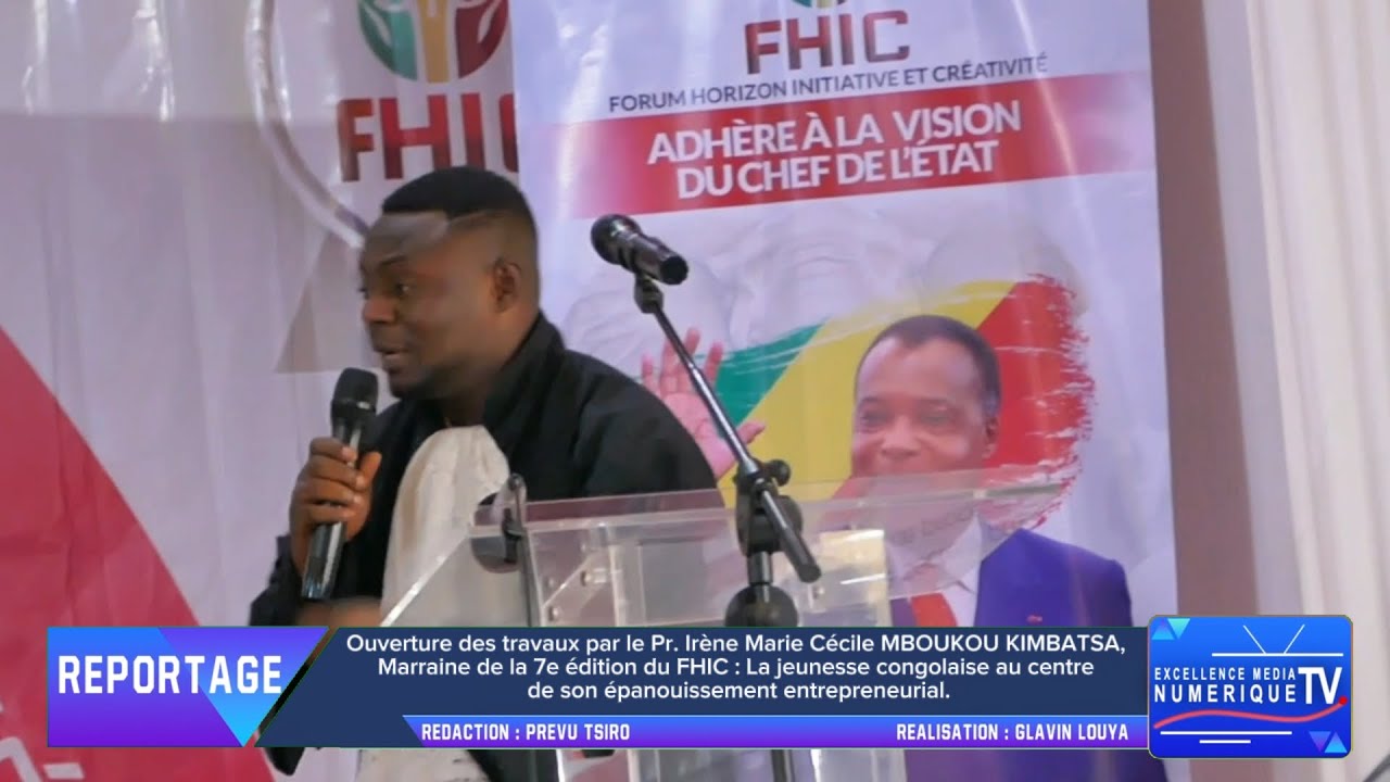 Ouverture des travaux par Irène Marie Cécile MBOUKOU KIMBATSA, Marraine de la 7e édition du FHIC