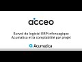 Acumatica cloud erp  suite gestion de projet