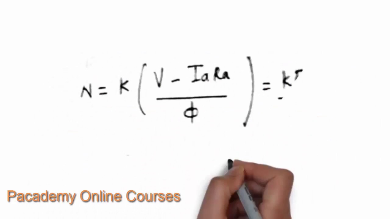 Speed Equation , Speed Regulation , Torque Speed Relationship for DC Motor  ,Lecture 5 - YouTube