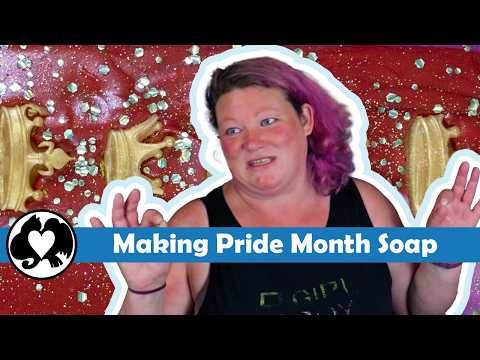 Turning the Lesbian Pride flag into a soap! [CC]