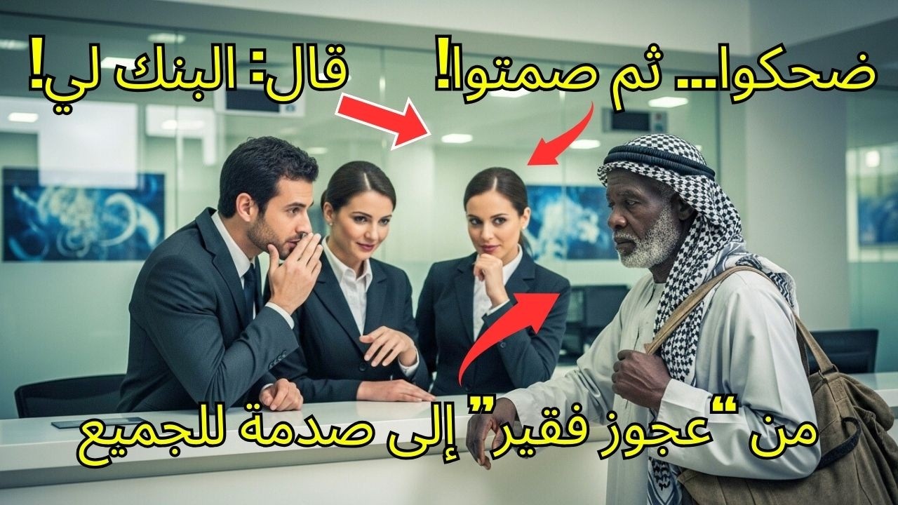 عجوز أسود دخل البنك بحقيبة وقال: “هذا البنك لي!”… ضحكوا ثم انقلبت حياتهم في دقائق!