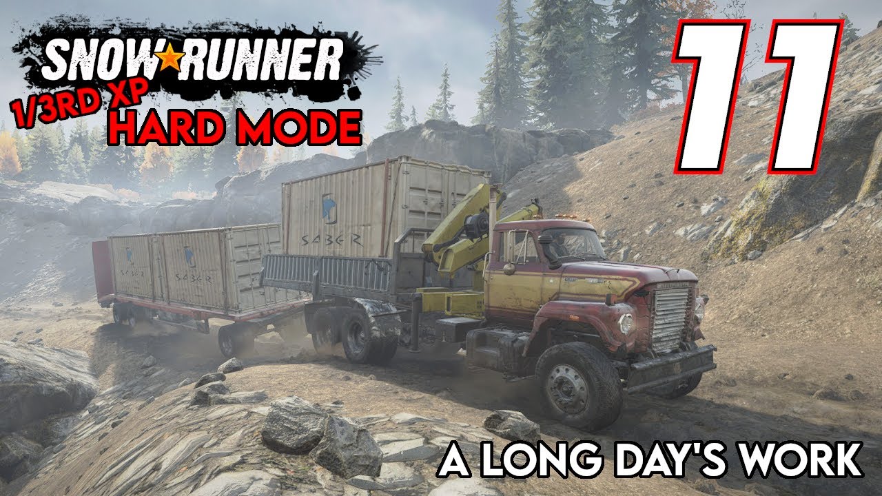 A Long Day's Work | SnowRunner Hard Mode | Episode 11