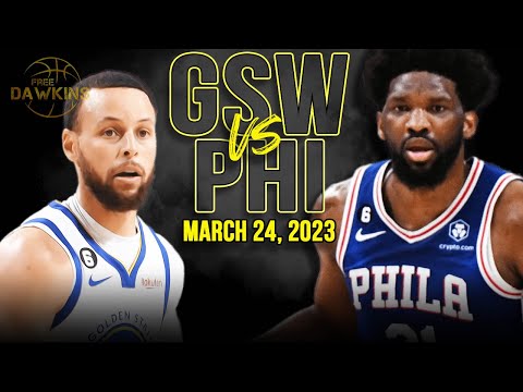 Golden State Warriors vs Philadelphia 76ers Full Game Highlights | March 24, 2022 | FreeDawkins