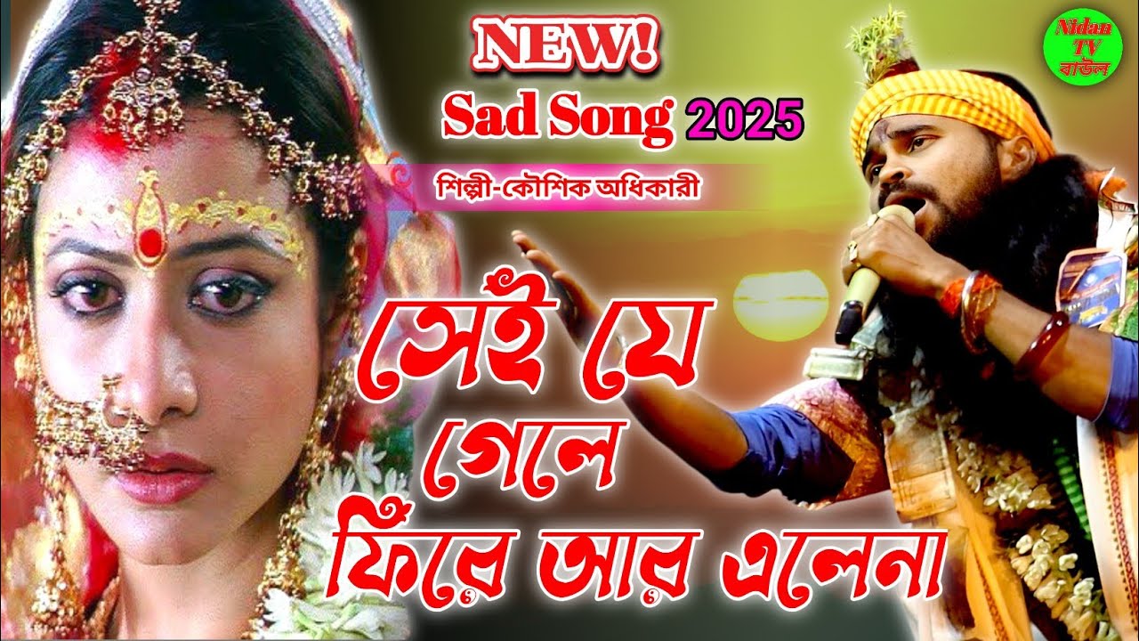 2025 New Sad Song Koushik Adhikari//সেই যে গেলে ফিরে আর এলেনা//Hit Of Sad Songs