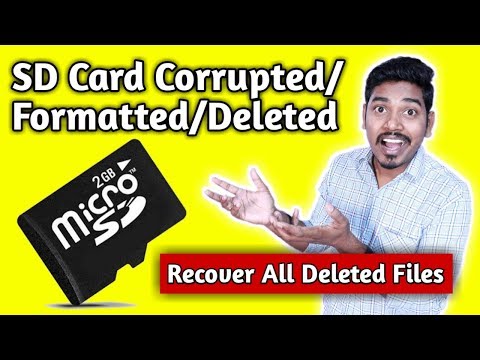 SD Card Formatted/Deleted/Corrupted : How To Recover Photos Videos Music & Documents From SD Card ??