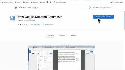 Add Extension to Print Google Docs with Comments