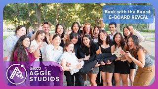 Back with the Board: E-BOARD REVEAL
👑 Keeping Up with Aggie Studios: 2024-2025 Executive Board Reveal 👑
The drama, the excitement, and the power moves are all here! Watch as we introduce the fierce, fabulous, and talented new executive board for Aggie Studios 2024-2025 school year! 📸✨
In true reality TV fashion, were serving all the looks and vibes you need. From behind-the-scenes to the spotlight, meet the dynamic team behind your favorite award winning student-ran media production team! Will they deliver the drama? The creativity? The leadership? Tune in to find out! 🔥🎬
💄🎥 Stay Tuned for All Things Aggie! 💋
* * * *
The talented team that worked on this video! 👇✨
Production Directors: Audrey Chiang and Cesar Guzman
Assistant Production Directors: Siena Dill-Cruz and Stella Barretto
Executive Producer: Florie Mankarious
Editor: Perla Guzman
Animators: Joanne Lai
Videographers: Melissa Rodriguez-Hernandez, Olivia Nierva, Michael Tanaputra
* * * *
Connect with Aggie Studios!
Facebook: Aggiestudios
YouTube: @asucd
Instagram: @aggiestudios
Website: https://aggiestudios.sf.ucdavis.edu/ Back with the Board: E-BOARD REVEAL