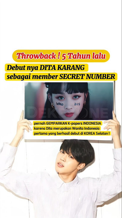 5 years ago, DITA KARANG officially debuted in #SECRET_NUMBER with a 5-member formation!! #DITA