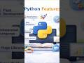 python Features #learnpython #python #pythonforbeginners #programming #codingforbeginners #coding