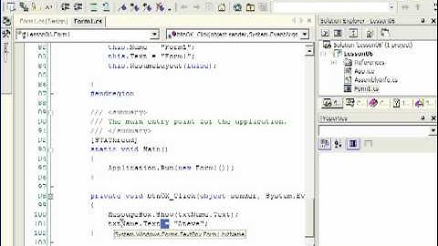Setting Properties in C# Code